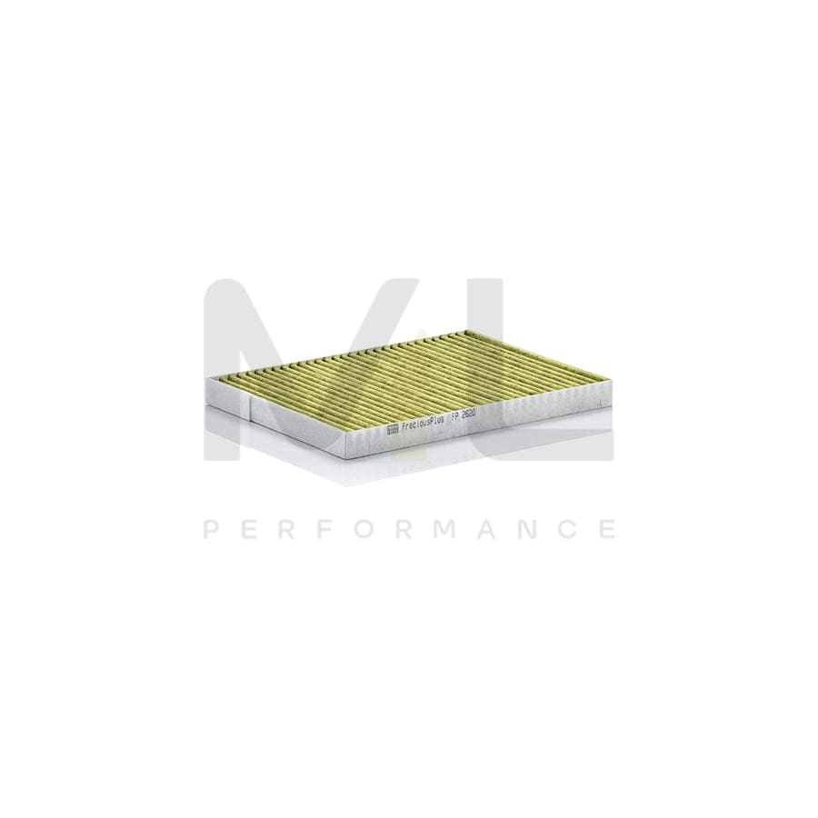 MANN-FILTER FP 2620 Pollen filter for RENAULT Koleos I (HY) Activated Carbon Filter, Activated Carbon Filter with polyphenol, Particulate filter (PM 2.5), with antibacterial action, with fungicidal effect, FreciousPlus | ML Performance Car Parts