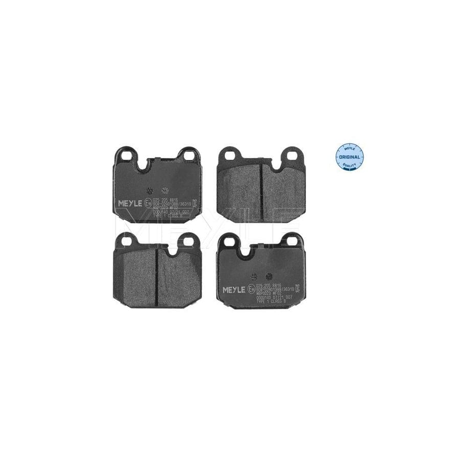 Meyle 025 205 8816 Brake Pad Set For BMW 3 Series