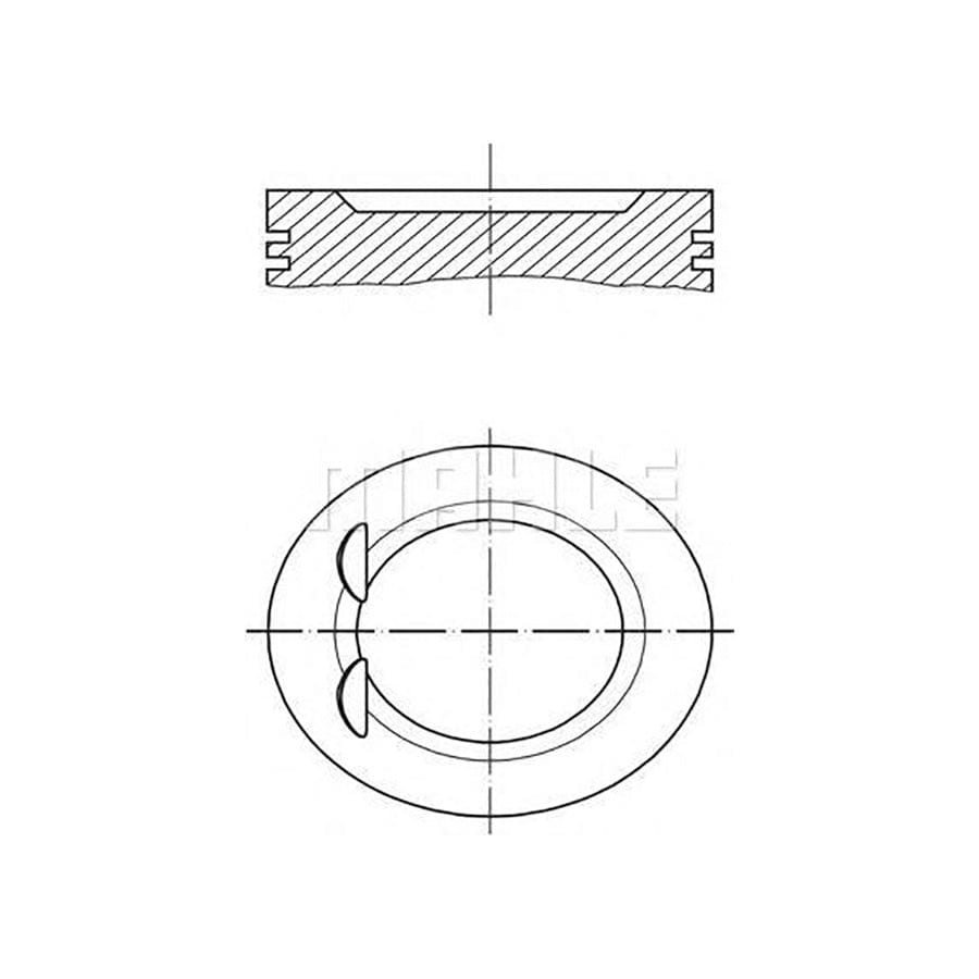 MAHLE ORIGINAL 011 03 02 Piston 86,25 mm, with piston rings | ML Performance Car Parts