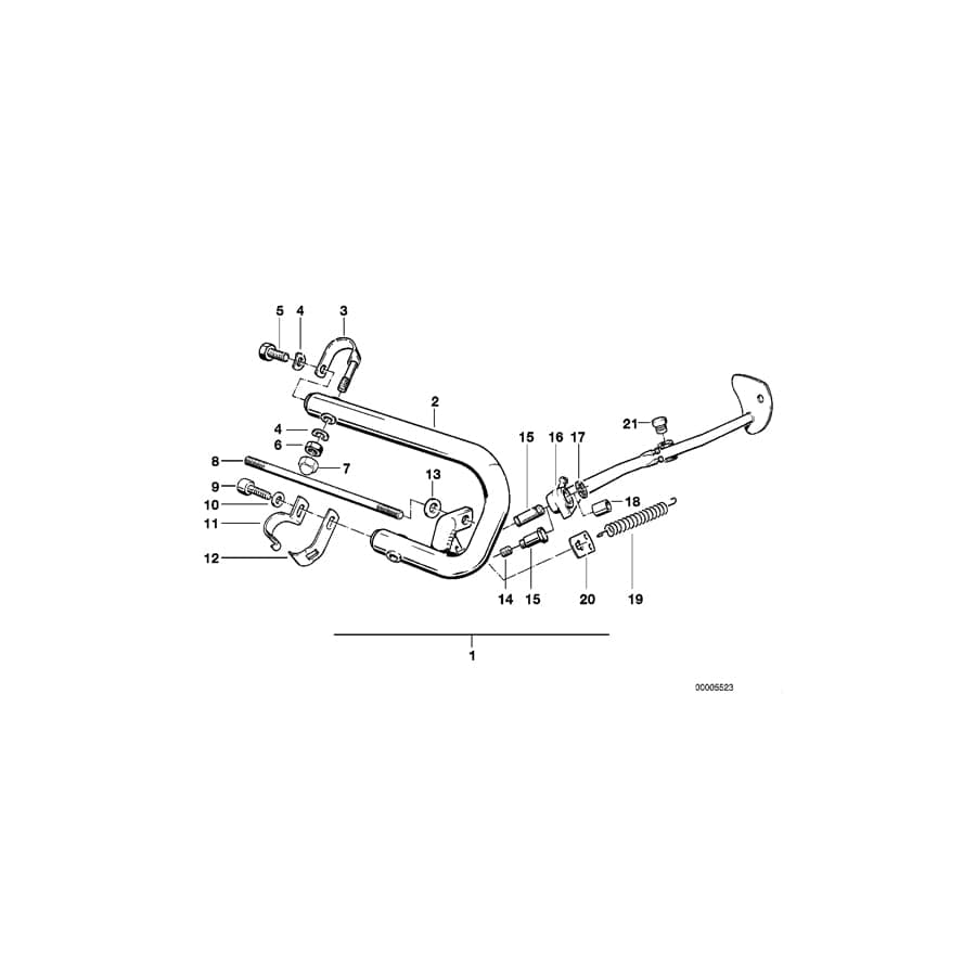 Genuine BMW 46532312465 80 Side Stand (Inc.  & R 100 R) | ML Performance UK Car Parts