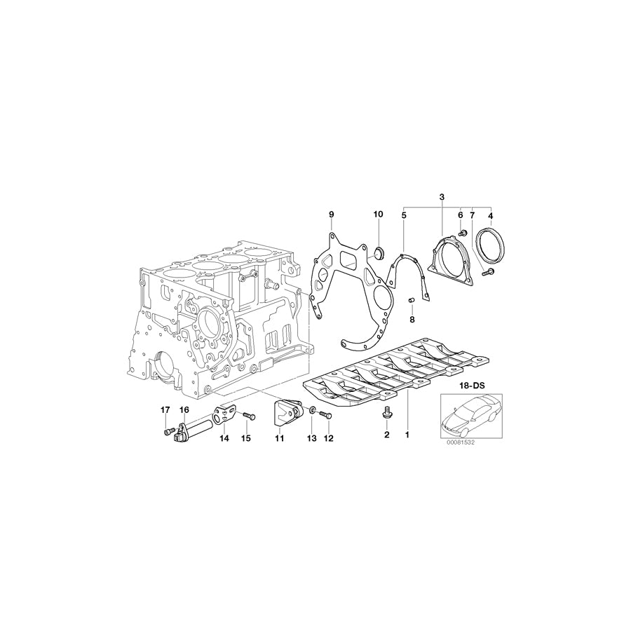 Genuine BMW 11147785729 E46 Covering Plate (Inc. 320d) | ML Performance UK Car Parts