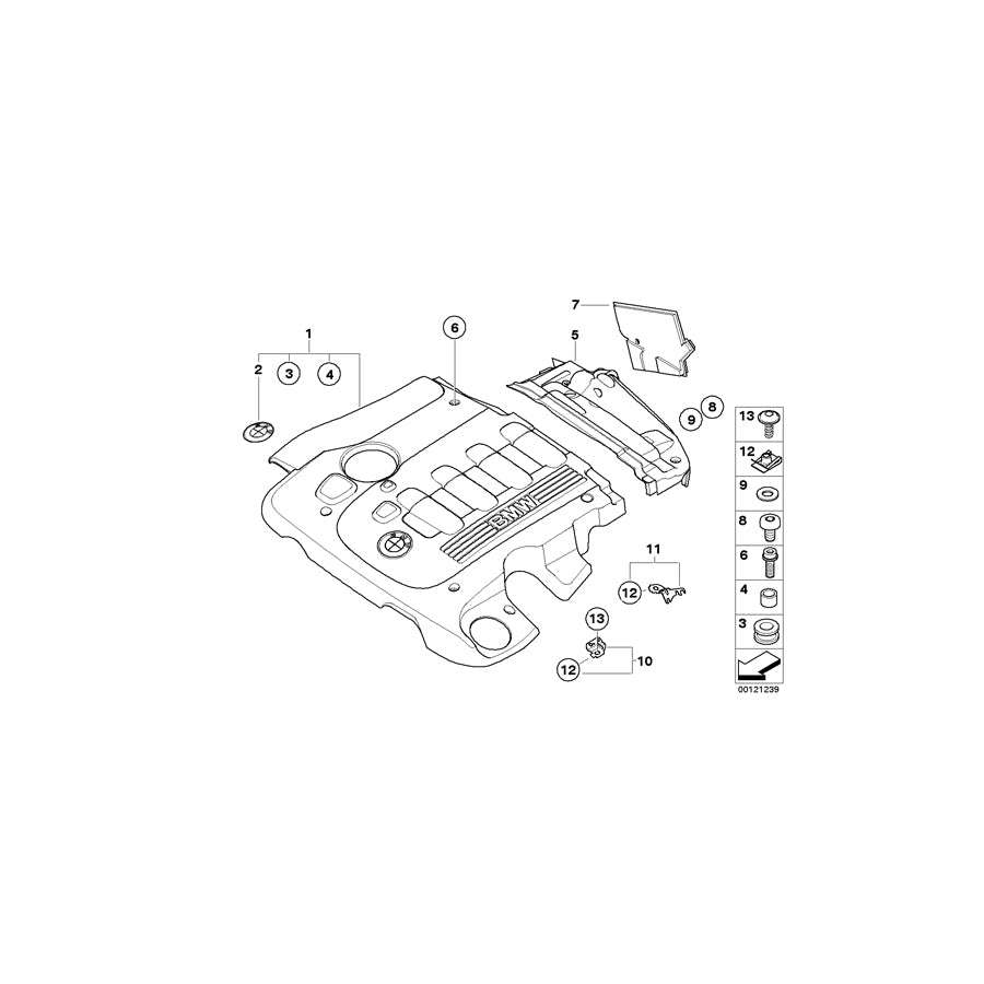 Genuine BMW 11147788926 E46 Cover, Acoustic (Inc. 330xd, 330d & 330Cd) | ML Performance UK Car Parts