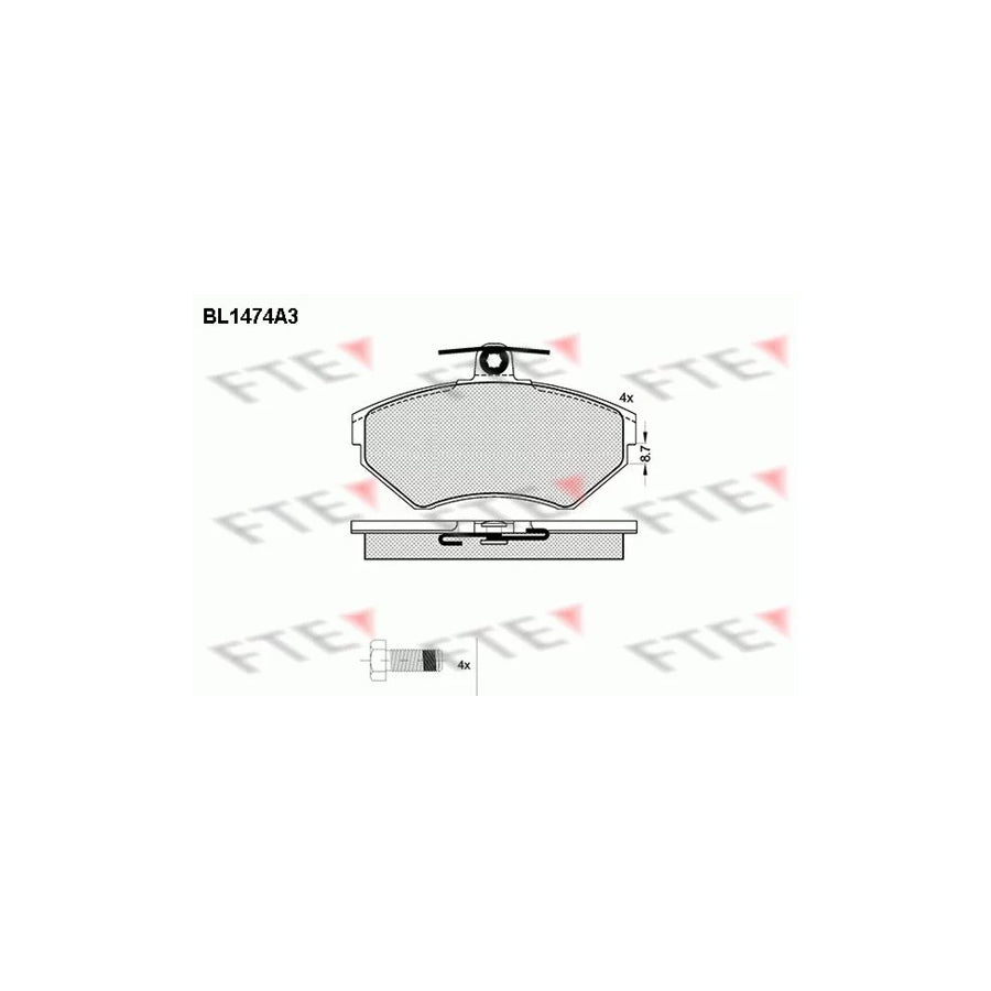 Fte BL1474A3 Brake Pad Set | ML Performance UK Car Parts