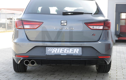 Rieger 00088103 SEAT 5F Leon FR Rear Diffuser 6 | ML Performance UK Car Parts