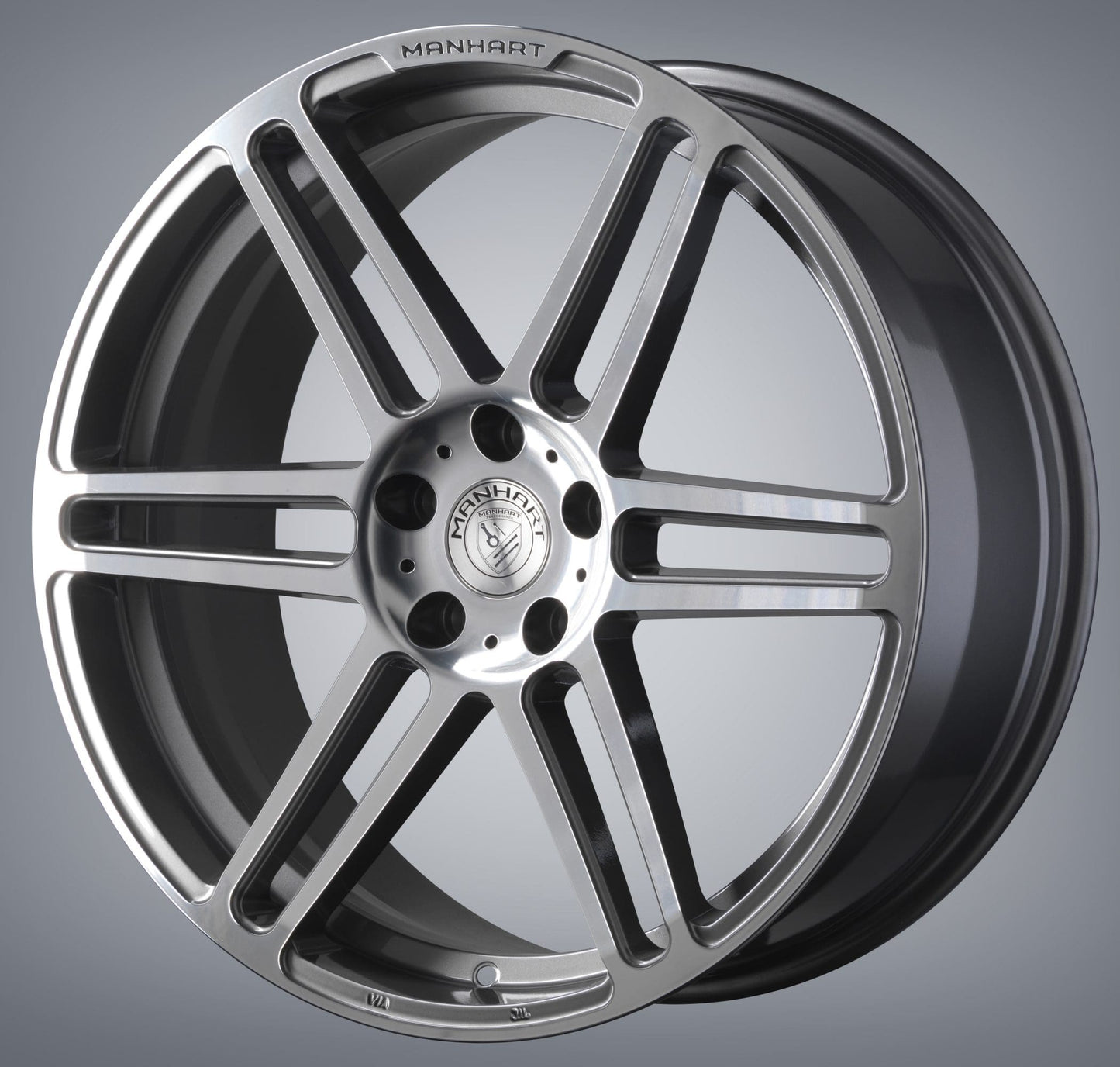 MANHART CONCAVE ONE RIM SET FOR BMW X4 SERIES  GUNMETAL GRAY / DIAMOND POLISHED