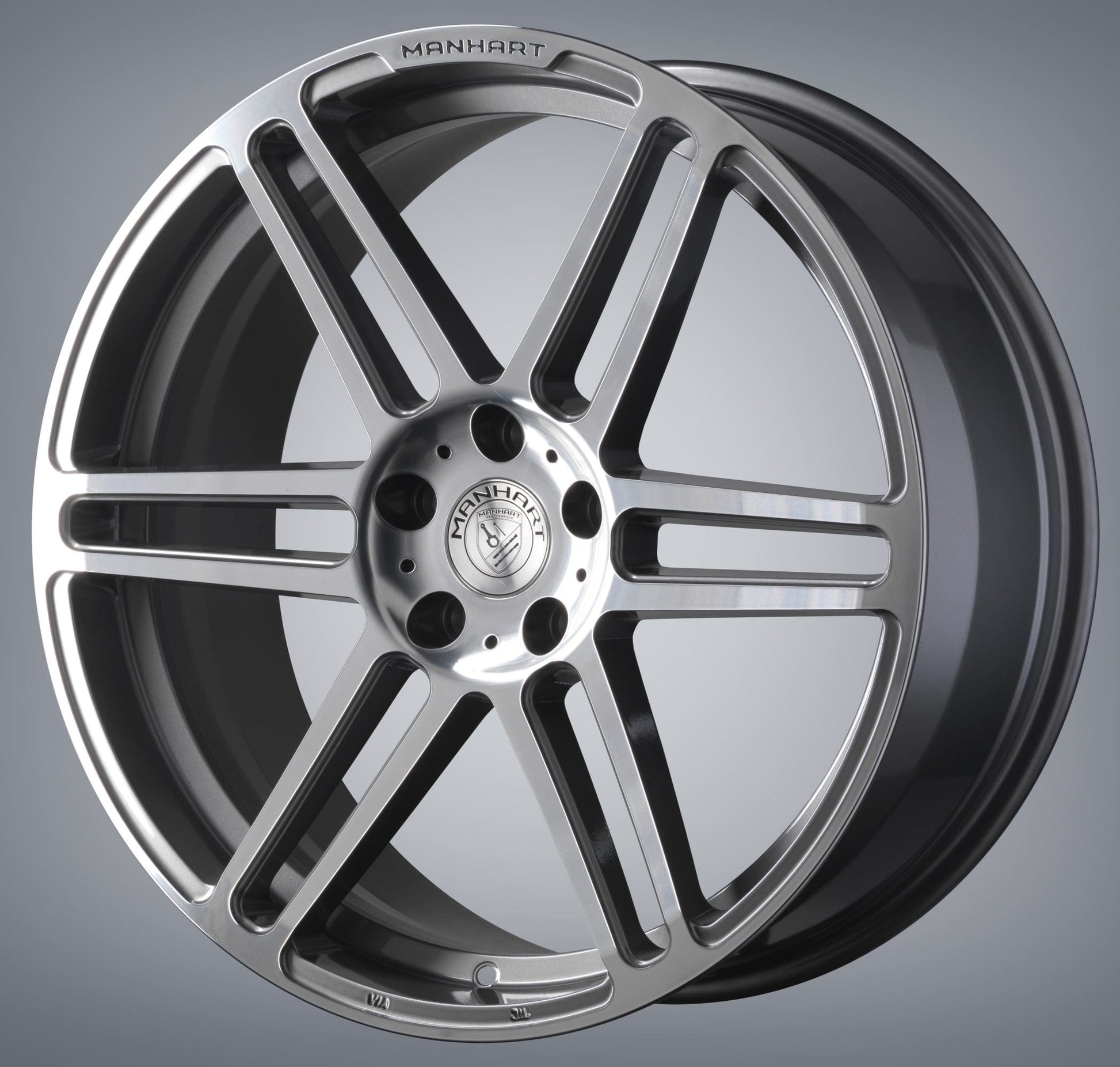 MANHART CONCAVE ONE RIM SET FOR BMW X4 SERIES  GUNMETAL GRAY / DIAMOND POLISHED