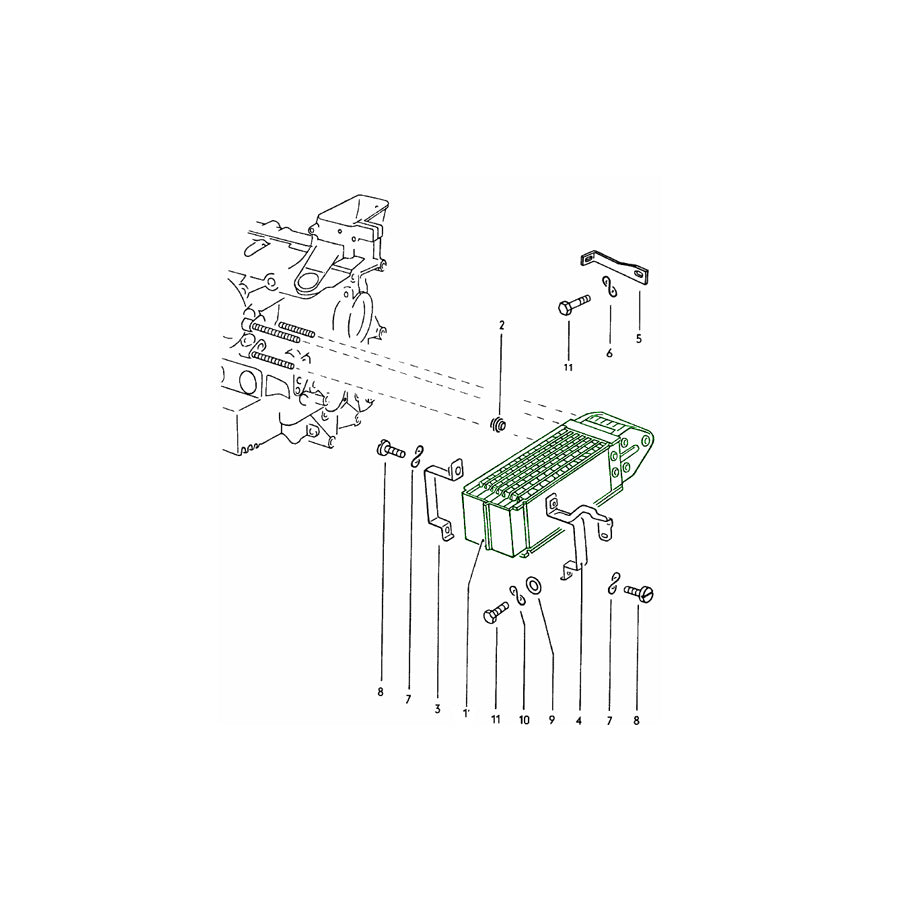 Genuine Porsche Engine Oil Cooler Porsche 914 | ML Performance UK Car Parts