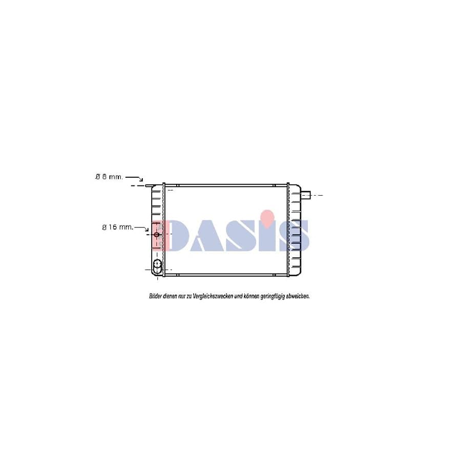 AKS Dasis 220080N Engine Radiator For Volvo 260 | ML Performance UK