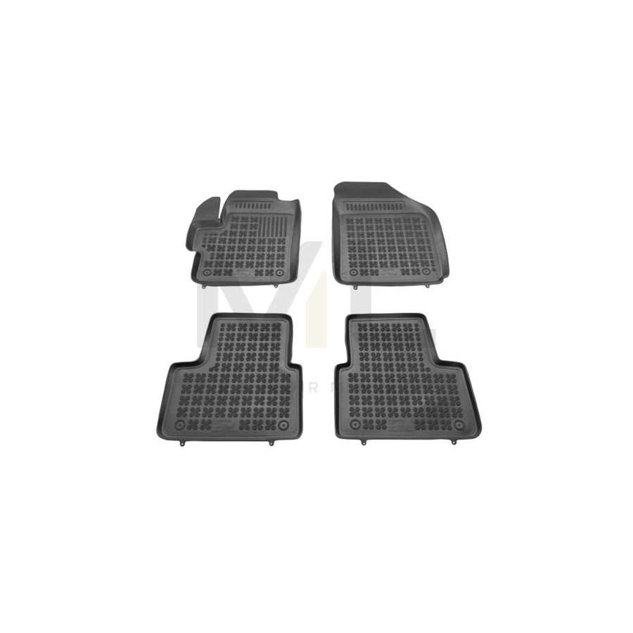 REZAW PLAST 202105 Floor mat set for CHEVROLET Spark (M200, M250) Elastomer, Front and Rear, Black | ML Performance Car Parts