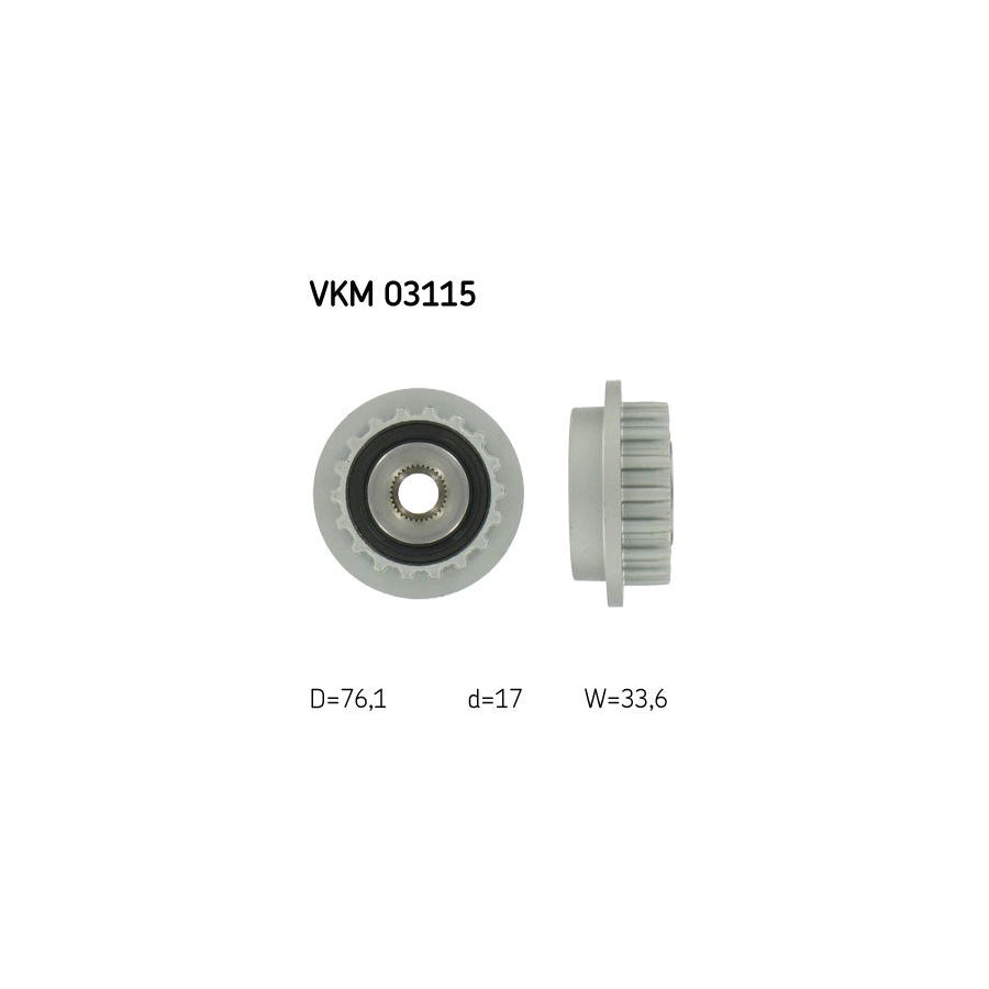 Skf Vkm 03115 Alternator Freewheel Clutch | ML Performance UK Car Parts