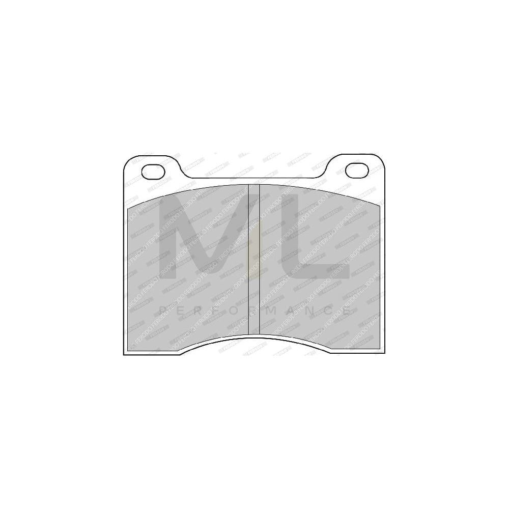 Ferodo Fsl973 Brake Pad Set Fuse+ Technology, Not Prepared For Wear Indicator | ML Performance Car Parts