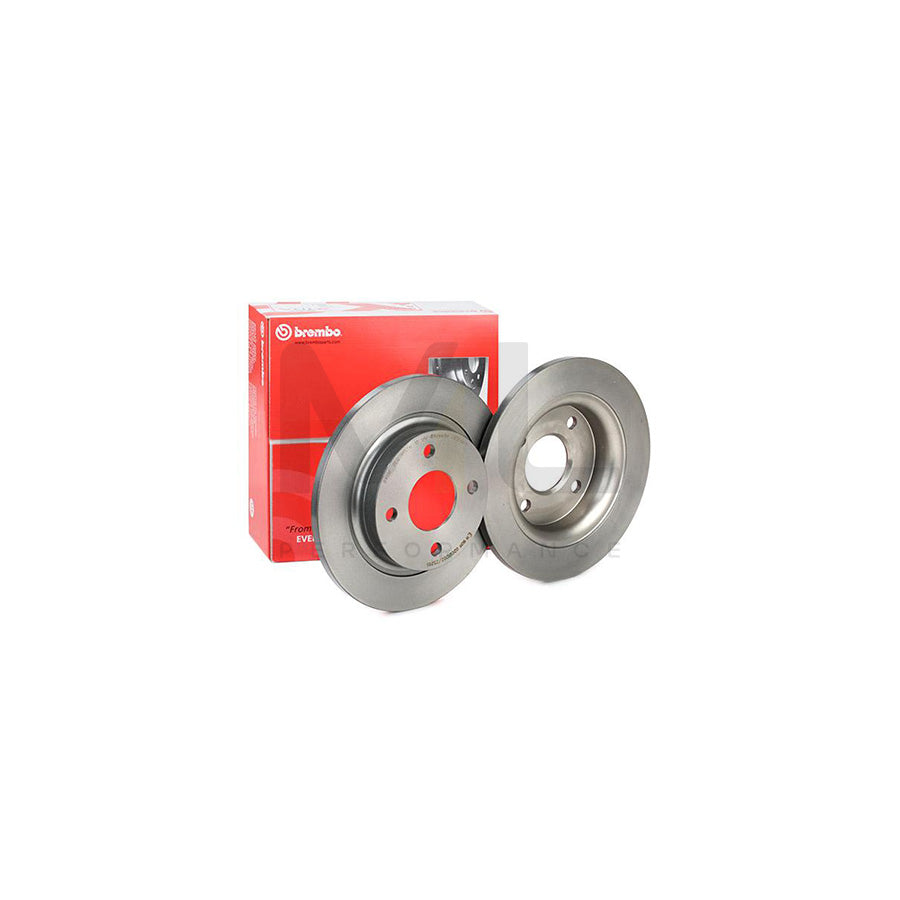 BREMBO 08.D566.11 Brake Disc for FORD FIESTA Solid, Coated | ML Performance Car Parts