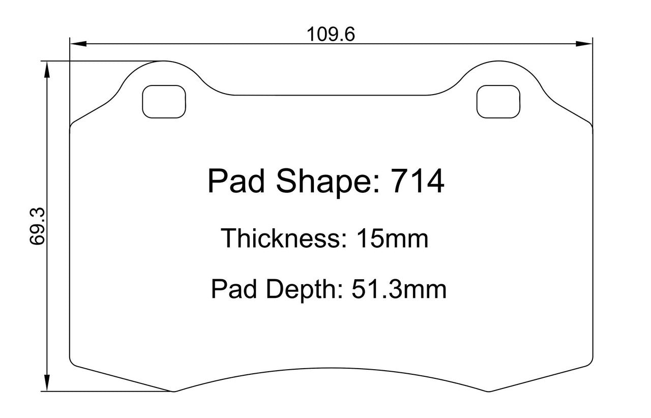 Paragon PBP714 Brake Pads