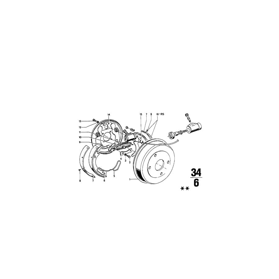 Genuine BMW 34213460101 Calliper Carrier Right (Inc. 2002, 1600 & 1602) | ML Performance UK Car Parts