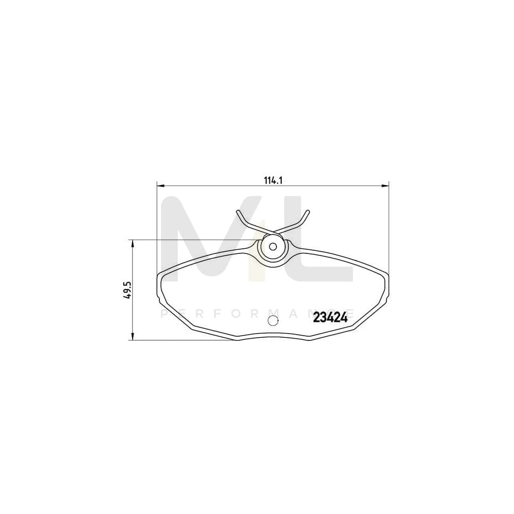 Brembo P 36 013 Brake Pad Set Excl. Wear Warning Contact, With Brake Caliper Screws | ML Performance Car Parts