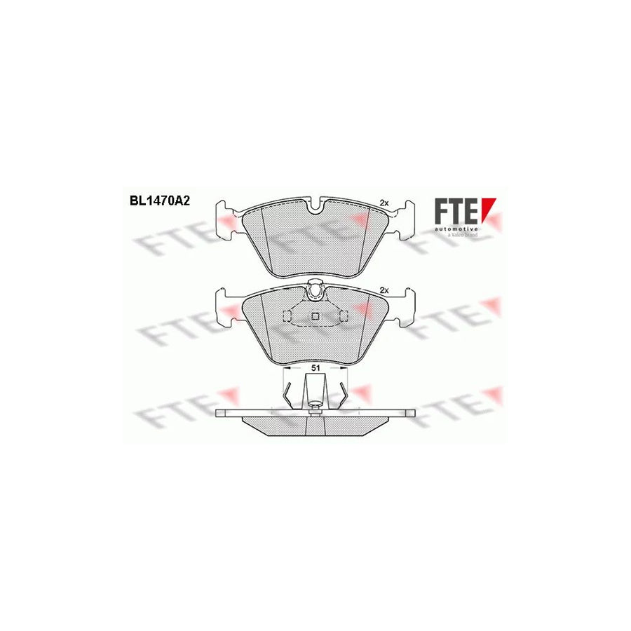 Fte BL1470A2 Brake Pad Set | ML Performance UK Car Parts