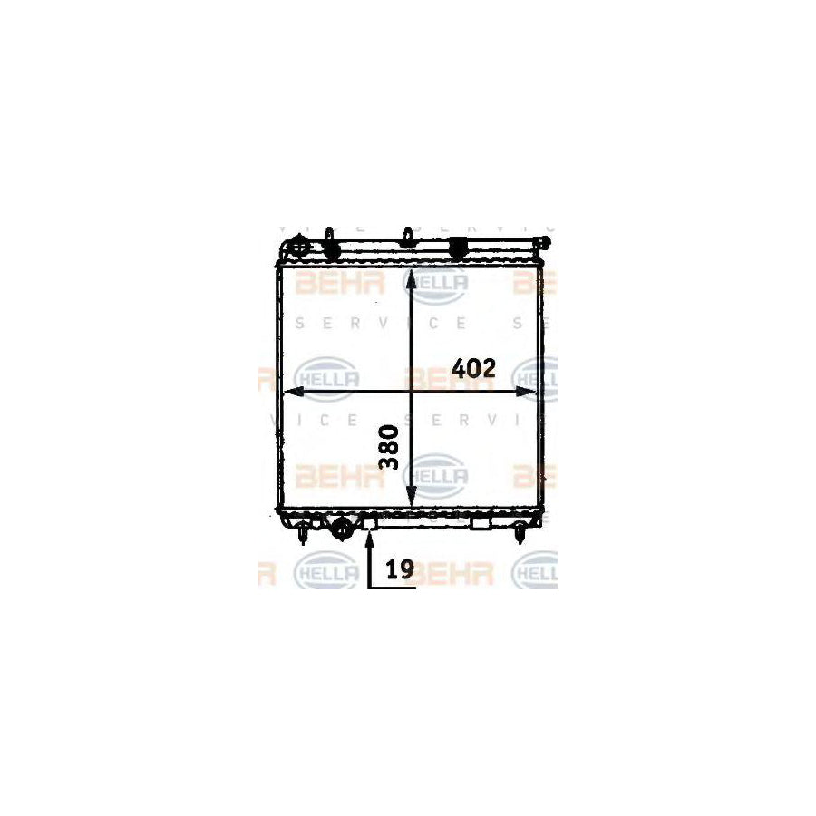 Hella 8MK 376 718-634 Engine Radiator