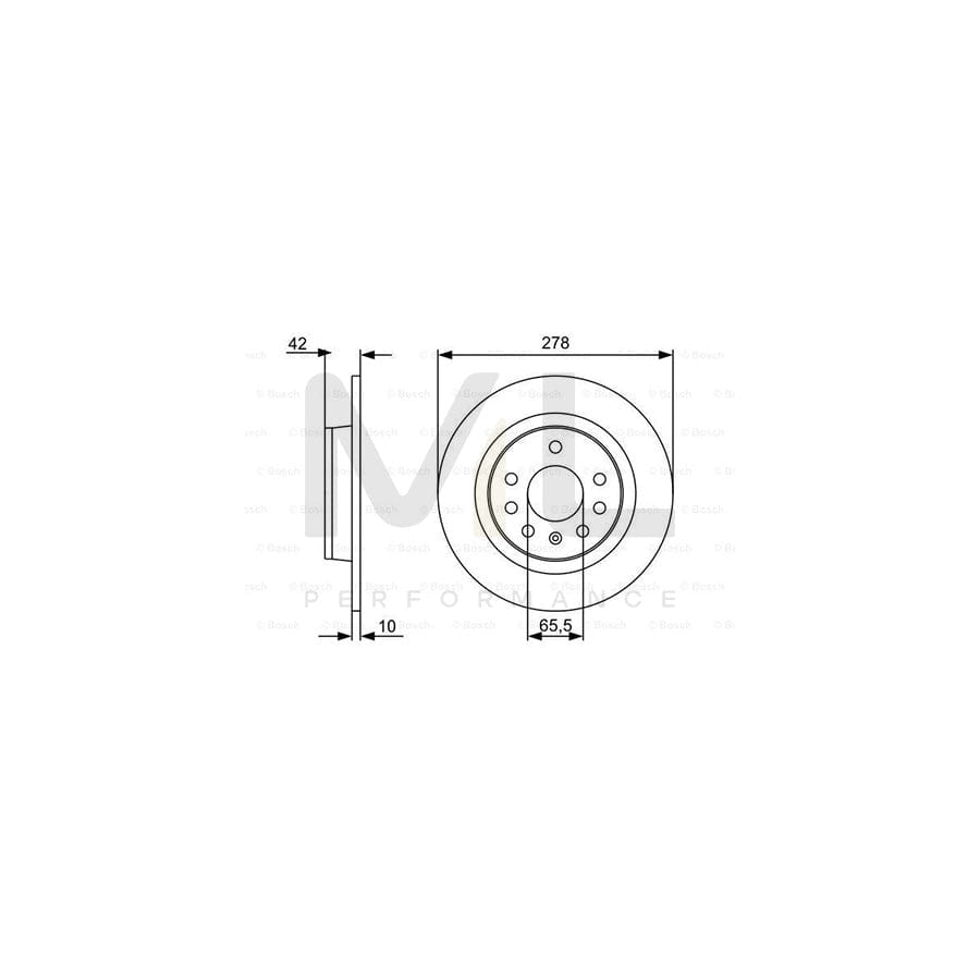 BOSCH 0 986 479 515 Brake Disc Solid, Oiled, with bolts/screws | ML Performance Car Parts