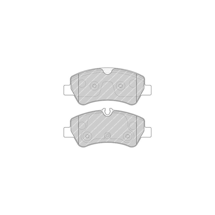 Ferodo Fvr5076 Brake Pad Set For Ford Transit Incl Wear Warning Contact With Accessories