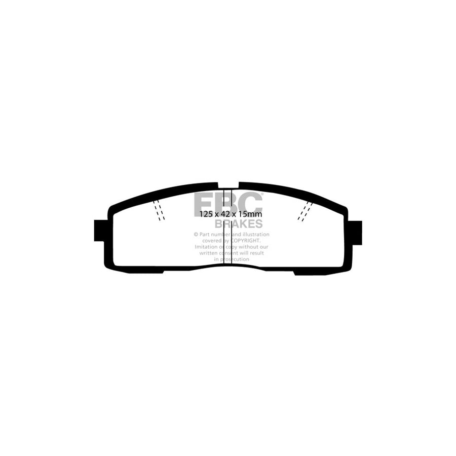 EBC PD07KR113 Lexus GS300 Redstuff Rear Brake Pad & USR Disc Kit 2 | ML Performance UK Car Parts