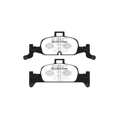 EBC PDKF2402 Audi B9 C8 Ultimax Front Brake Pad & Plain Disc Kit - TRW Caliper (Inc. A4, A5, A6, A7, Q5) 2 | ML Performance UK Car Parts