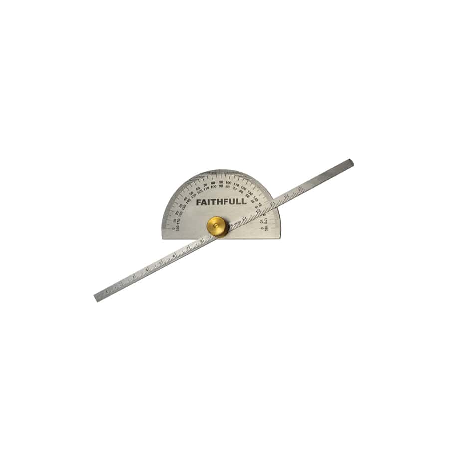 Faithfull FAIGAUGEDEPT Depth Gauge with Protractor 150mm (6in) | ML Performance UK