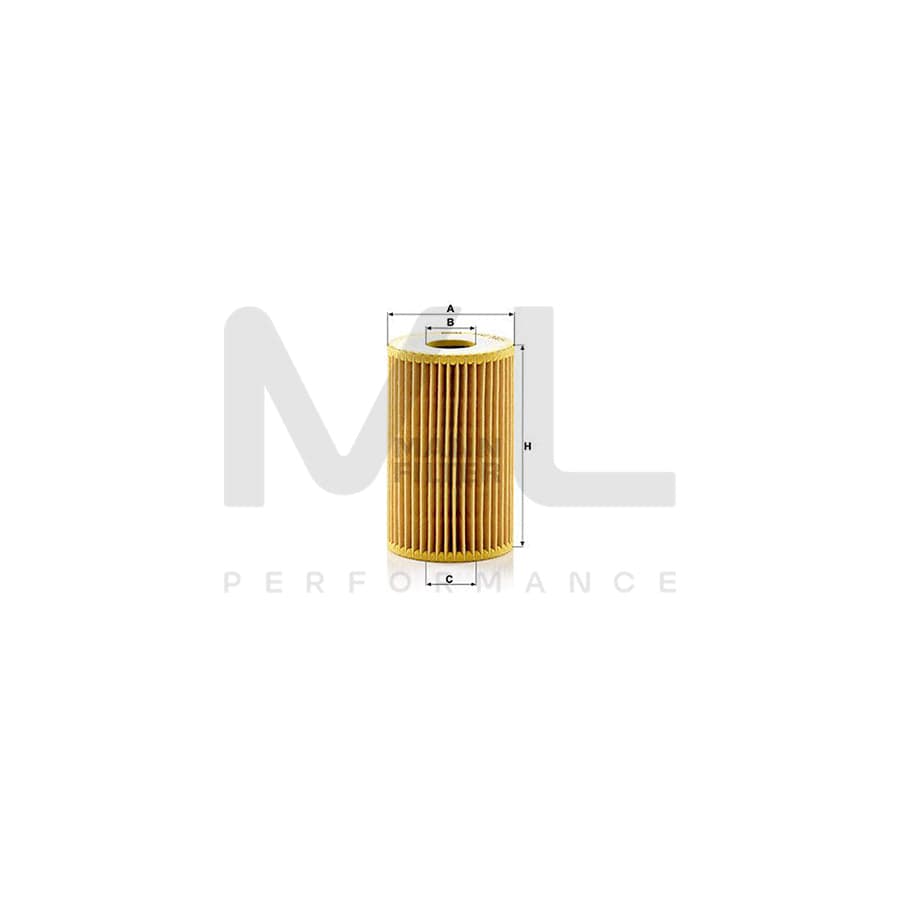 MANN-FILTER HU 7001 x Oil Filter with seal, Filter Insert | ML Performance Car Parts