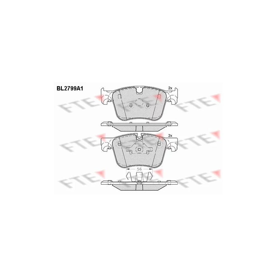 Fte 9010990 Brake Pad Set | ML Performance UK Car Parts