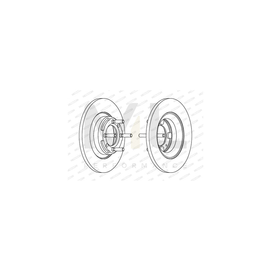 FERODO DDF1724-1 Brake Disc Vented | ML Performance Car Parts