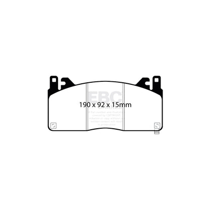 EBC DP43055R Ford Mustang Yellowstuff Front Brake Pads 2 | ML Performance UK Car Parts