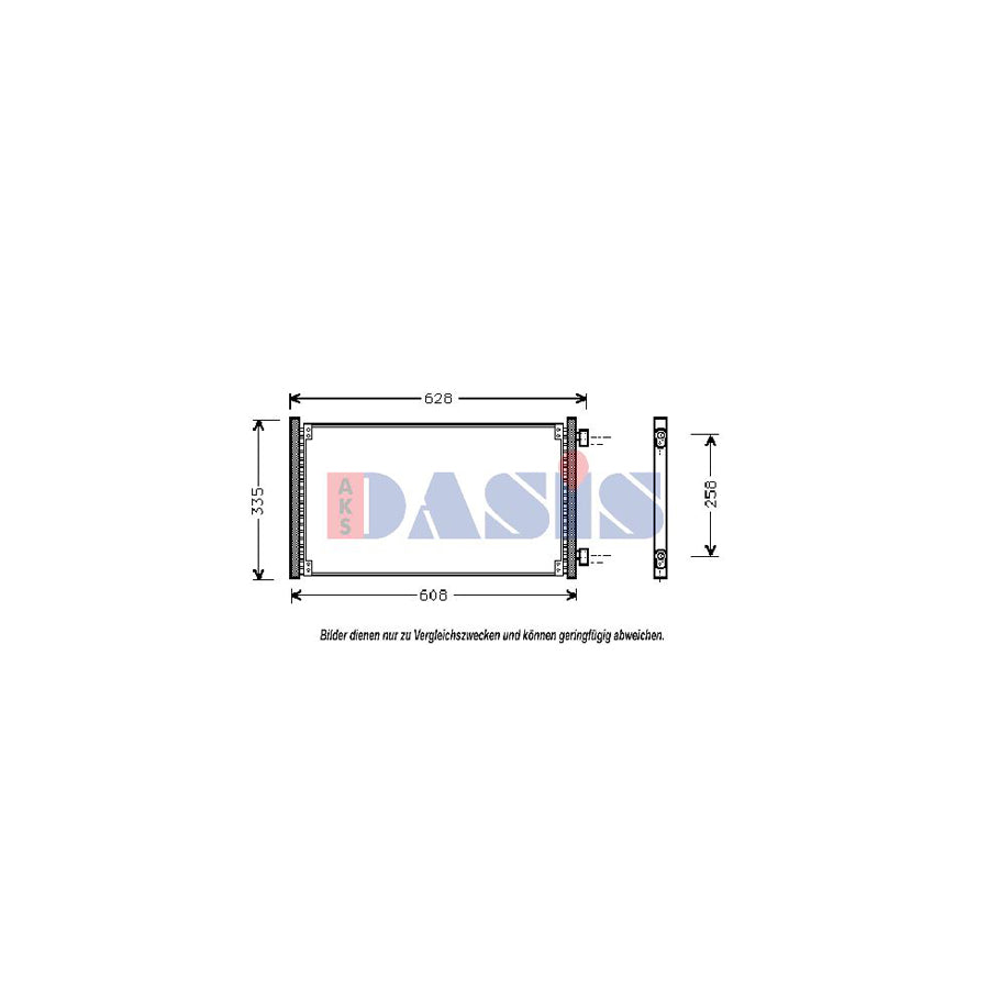 AKS Dasis 082018N Air Conditioning Condenser For Fiat Punto | ML Performance UK