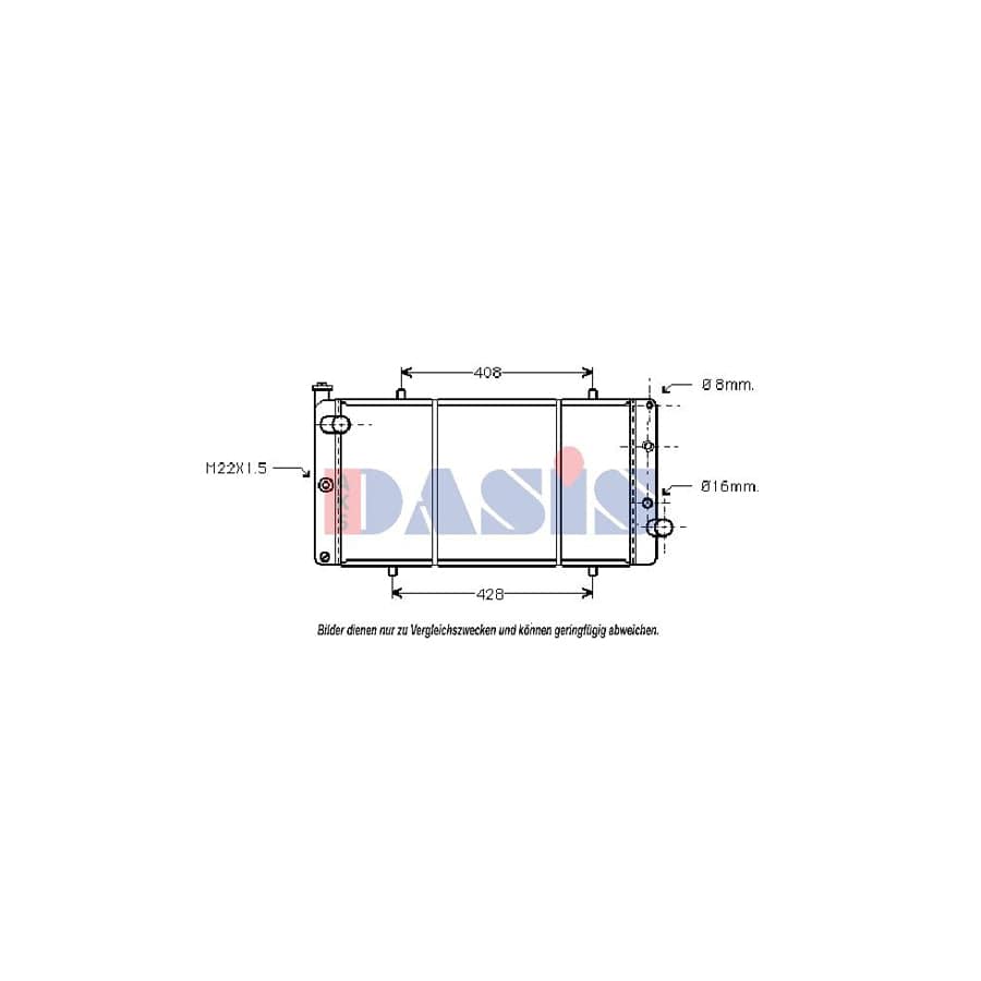 AKS Dasis 160051N Engine Radiator For Peugeot 309 | ML Performance UK