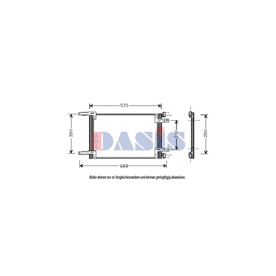 AKS Dasis 082024N Air Conditioning Condenser For Fiat Doblo | ML Performance UK