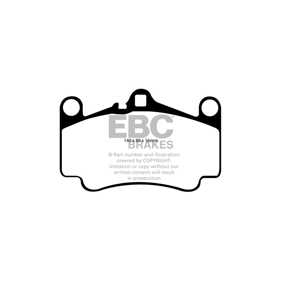 EBC PLK1074 Porsche 911 (996) Yellowstuff Pads and Brake Line Performance Pack - Brembo Caliper 2 | ML Performance UK Car Parts