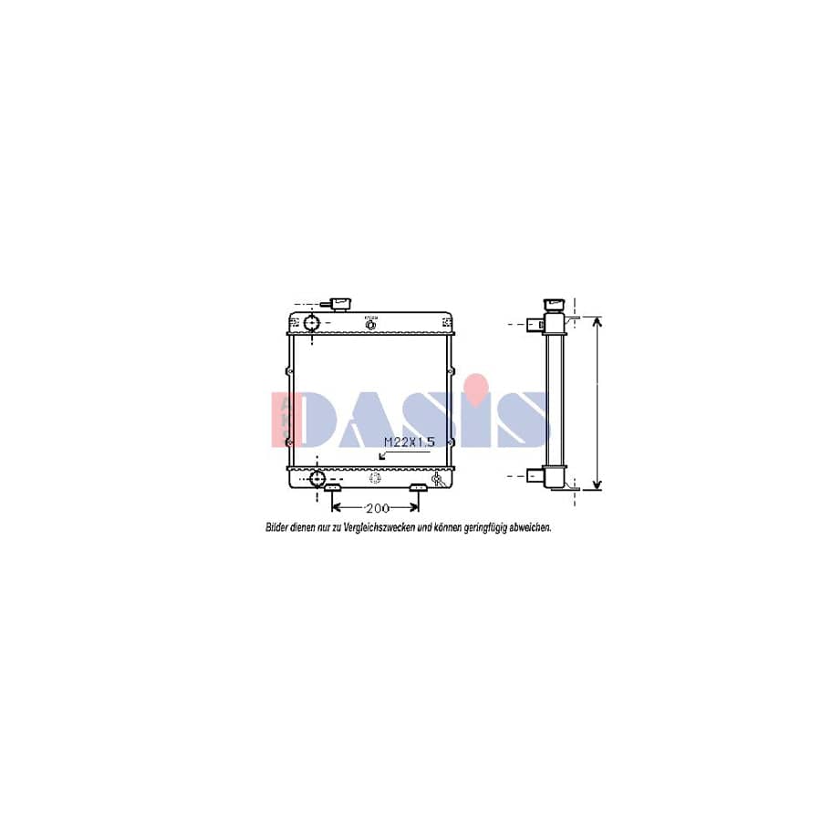 AKS Dasis 160050N Engine Radiator For Peugeot 305 | ML Performance UK