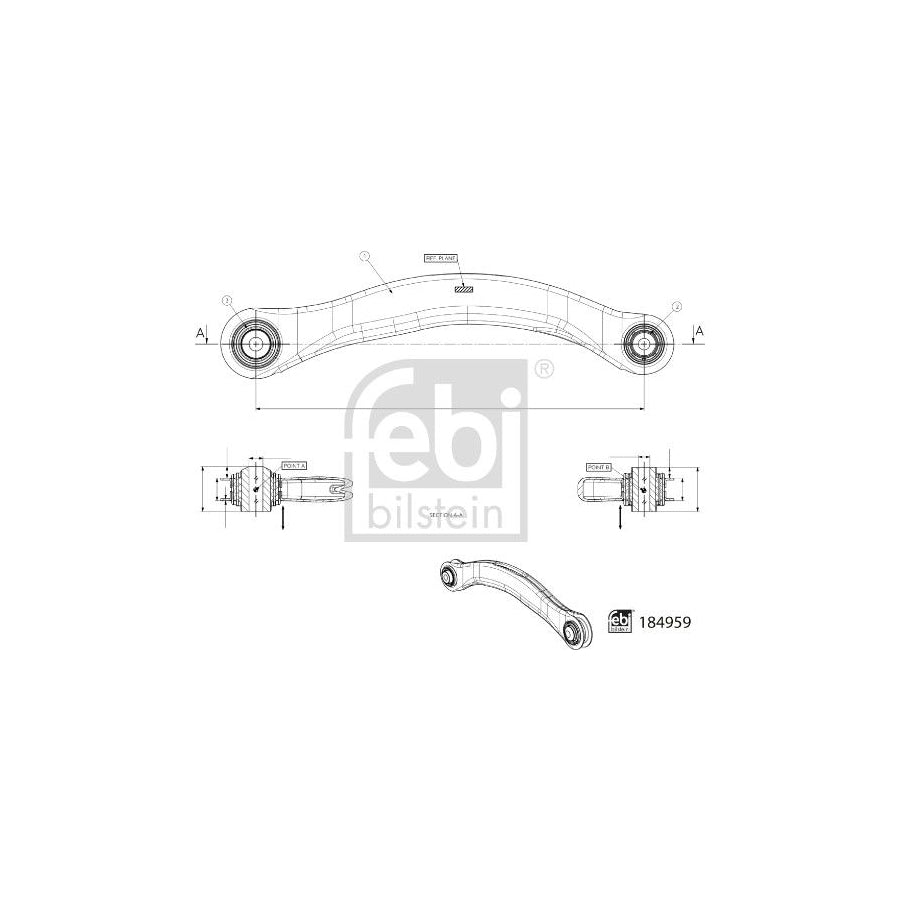 Febi Bilstein 184959 Suspension Arm