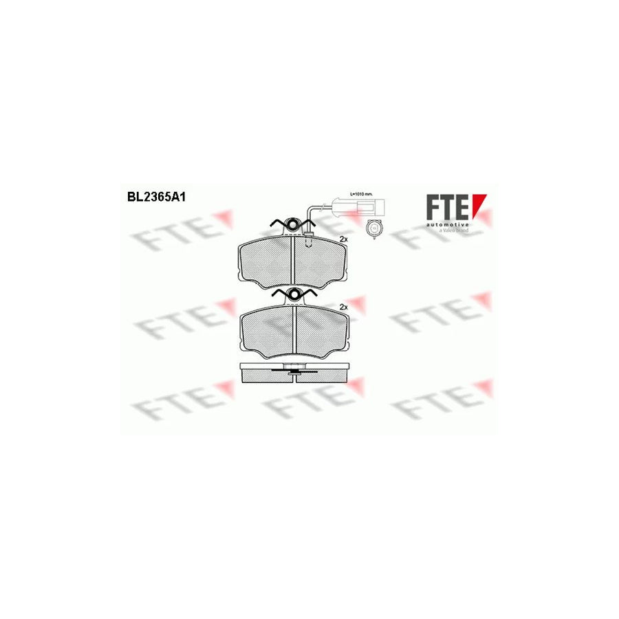 Fte BL2365A1 Brake Pad Set For Alfa Romeo 33 | ML Performance UK Car Parts