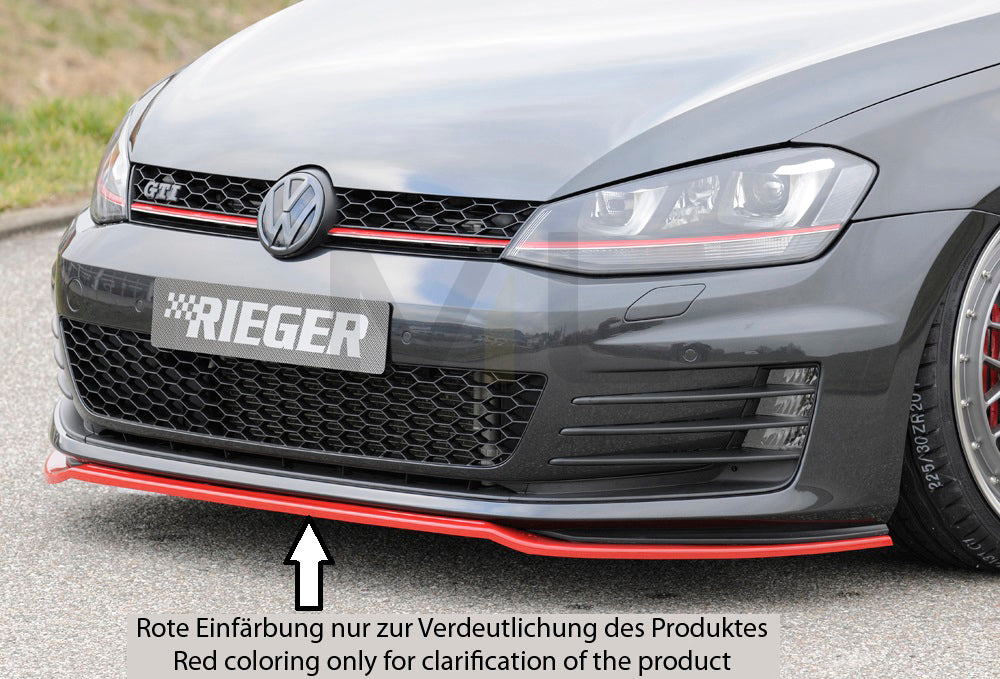 Rieger 00059570 VW Mk7 Golf Front Splitter (GTI & GTD) 1 | ML Performance UK Car Parts