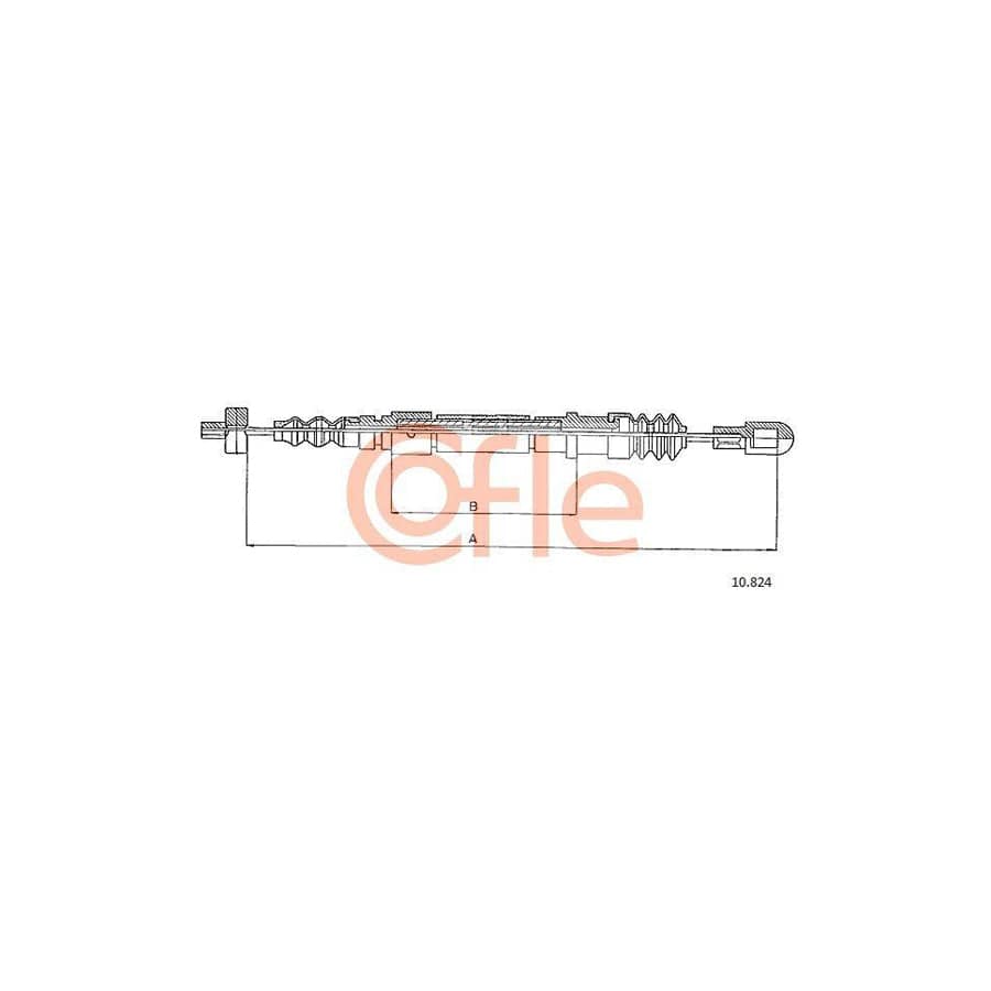 Cofle 92.10.824 Hand Brake Cable