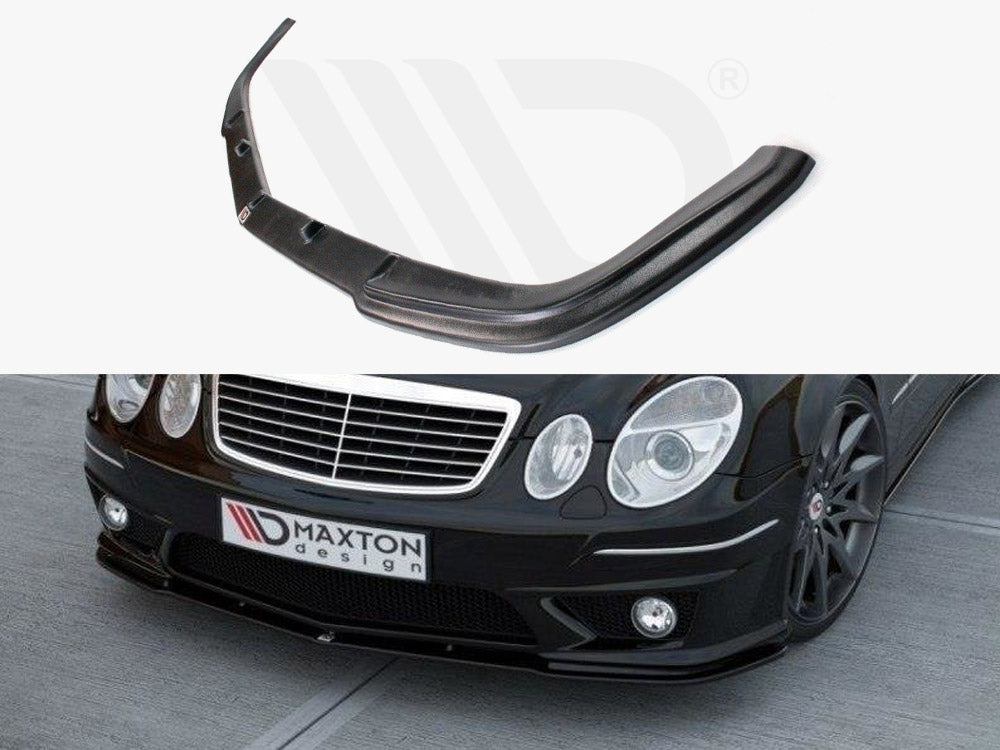 Maxton Design ME-E-211F-AMG-FD1T Front Splitter Mercedes E W211 Amg | ML Performance UK Car Parts