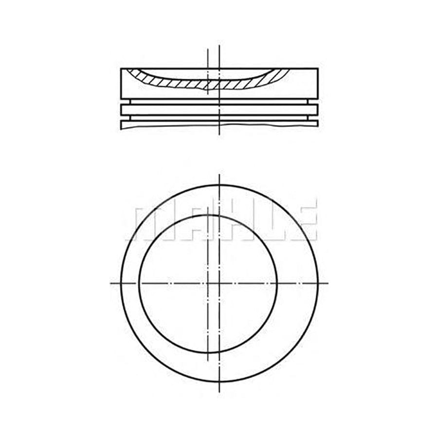 MAHLE ORIGINAL 013 19 00 Piston 73,97 mm, with piston rings | ML Performance Car Parts