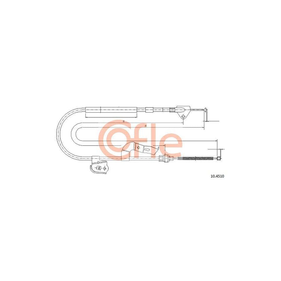 Cofle 10.4510 Hand Brake Cable