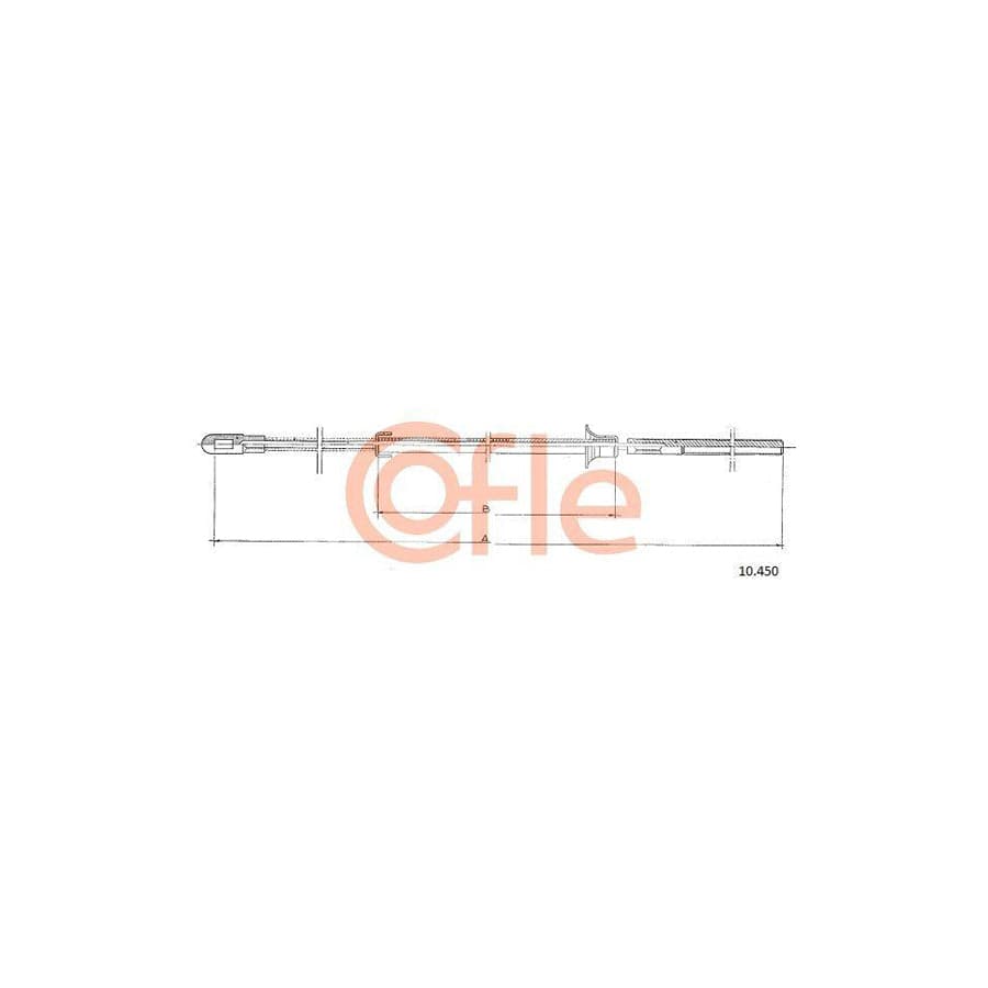 Cofle 10.450 Hand Brake Cable