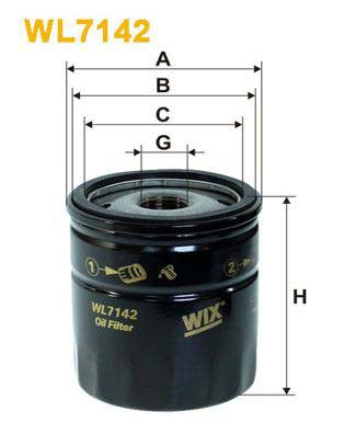 WIX Filters WL7142 Oil Filter