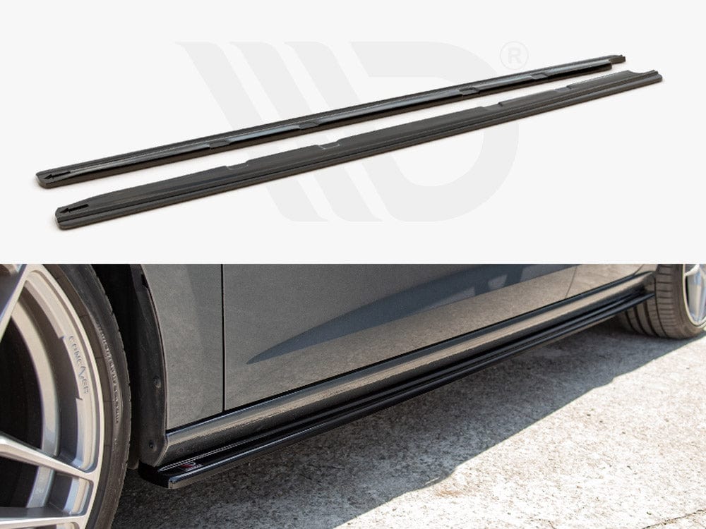 Maxton Design SE-LE-3F-CU-SD1T Side Skirts Diffusers V.1 Seat Leon MK3 Cupra / Fr Facelift | ML Performance UK Car Parts