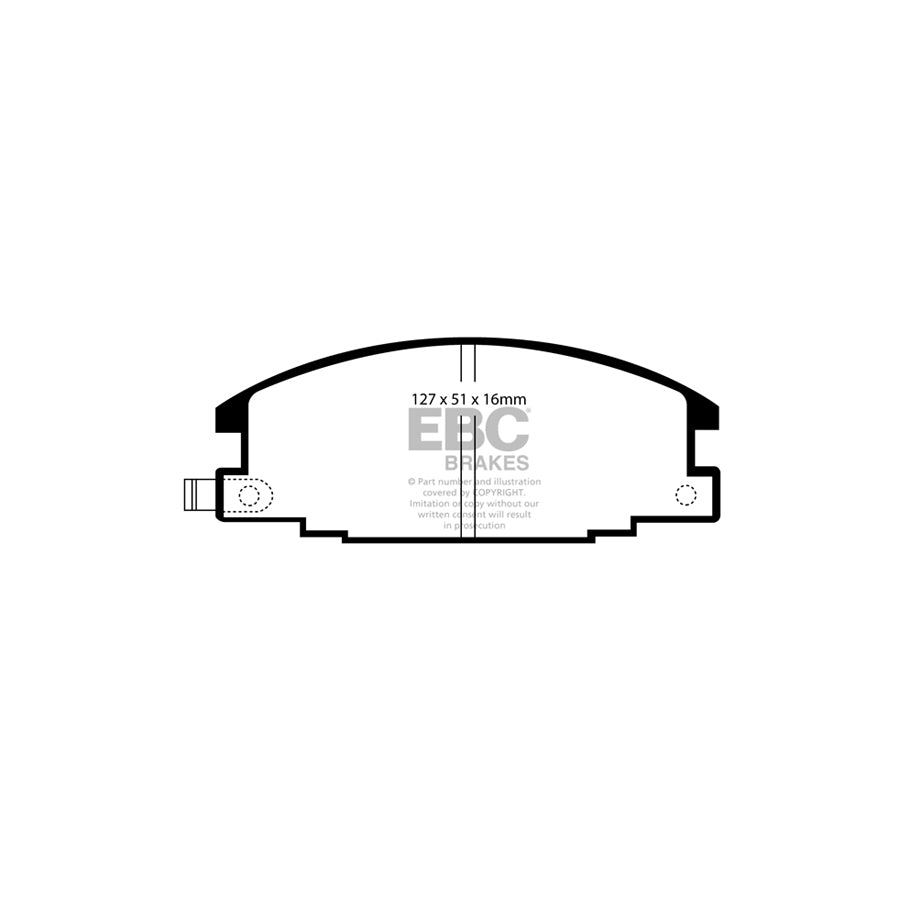 EBC DP6746 Holden Isuzu Opel Vauxhall Greenstuff Front Brake Pads 2 | ML Performance UK Car Parts