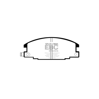 EBC DP6746 Holden Isuzu Opel Vauxhall Greenstuff Front Brake Pads 2 | ML Performance UK Car Parts