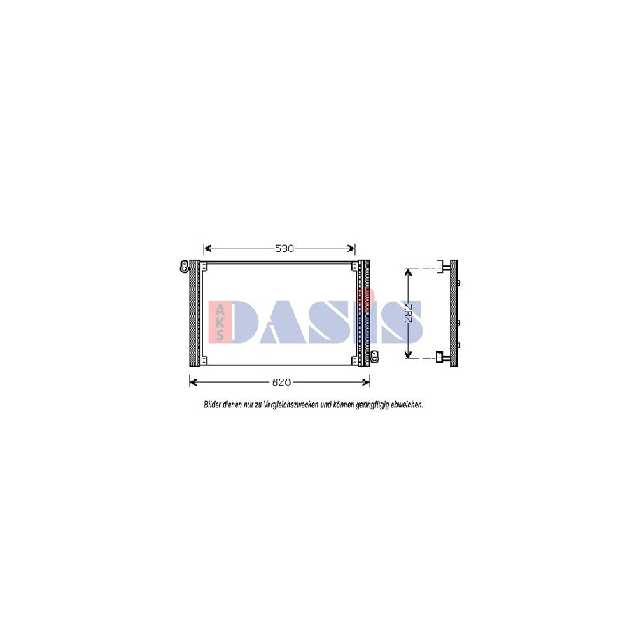 AKS Dasis 082032N Air Conditioning Condenser For Fiat Multipla (186) | ML Performance UK