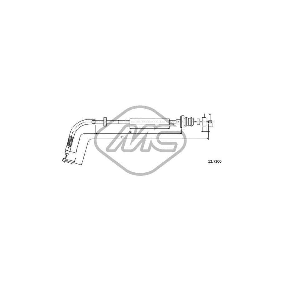 Metalcaucho 82128 Throttle Cable | ML Performance UK Car Parts