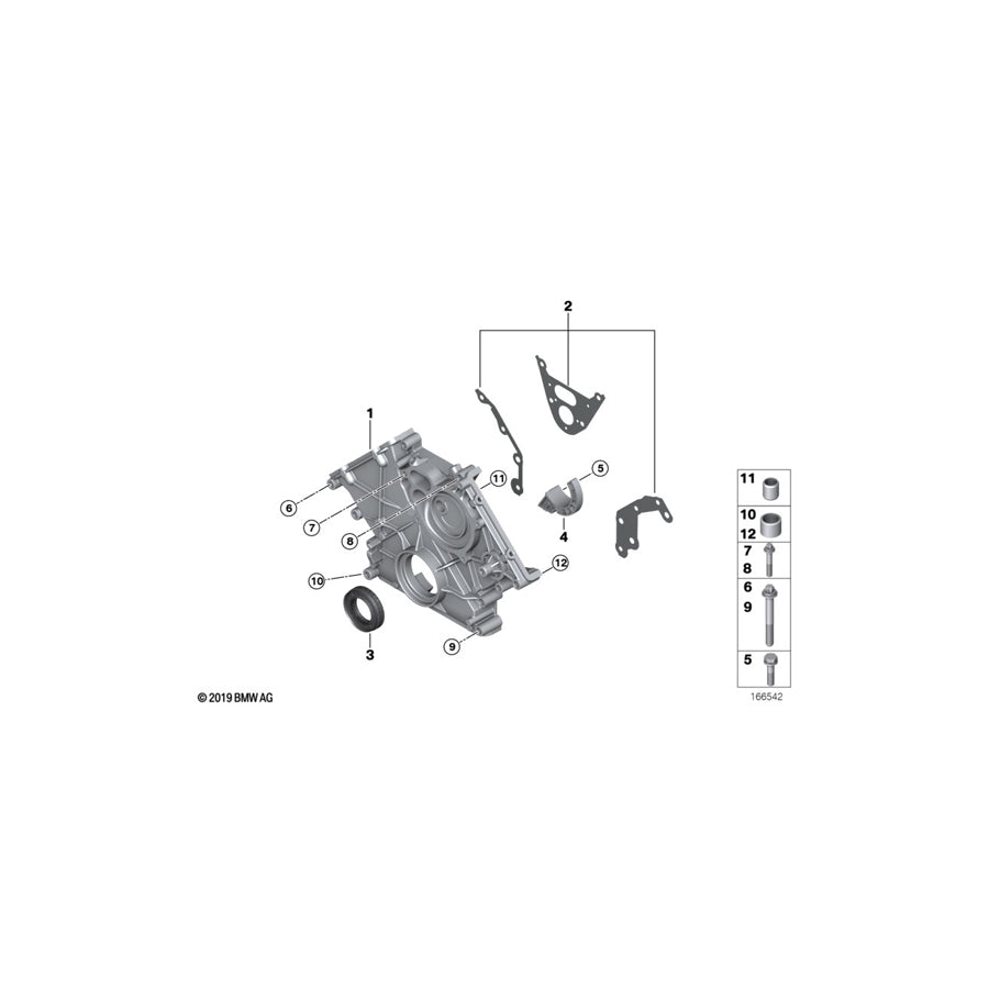 Genuine BMW 11148483795 F06 F12 Timing Case Cover, Bottom (Inc. M5, X6 M & X5 M) | ML Performance UK Car Parts